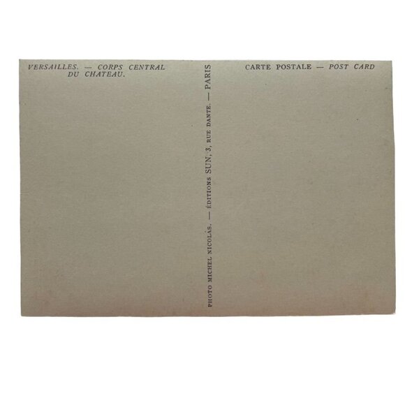 Vintage Postcard Versailles Corps Central Du Chateau Edition Sun Paris u - Picture 2 of 2